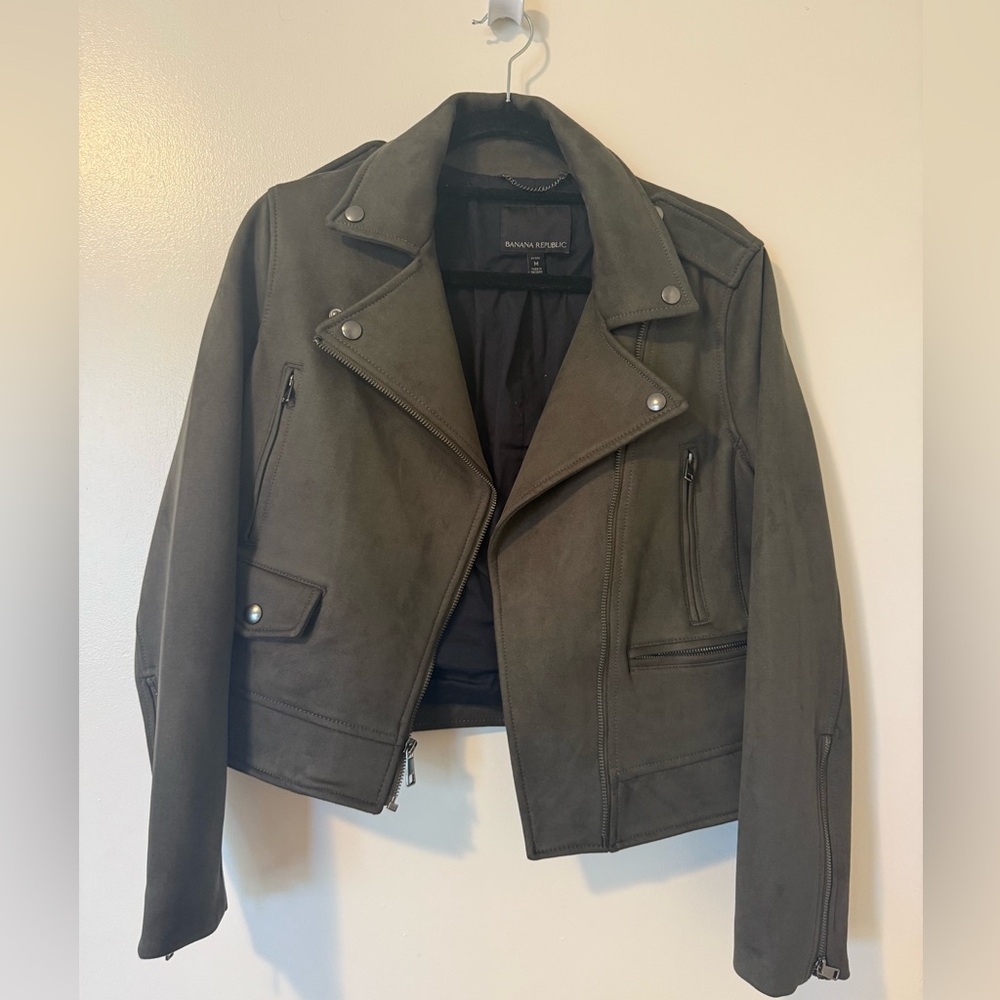 Banana Republic Suede Biker Jacket - like new!